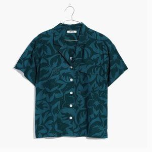 EUC Madewell Linen-Blend Camp Shirt in Tropicale Floral
